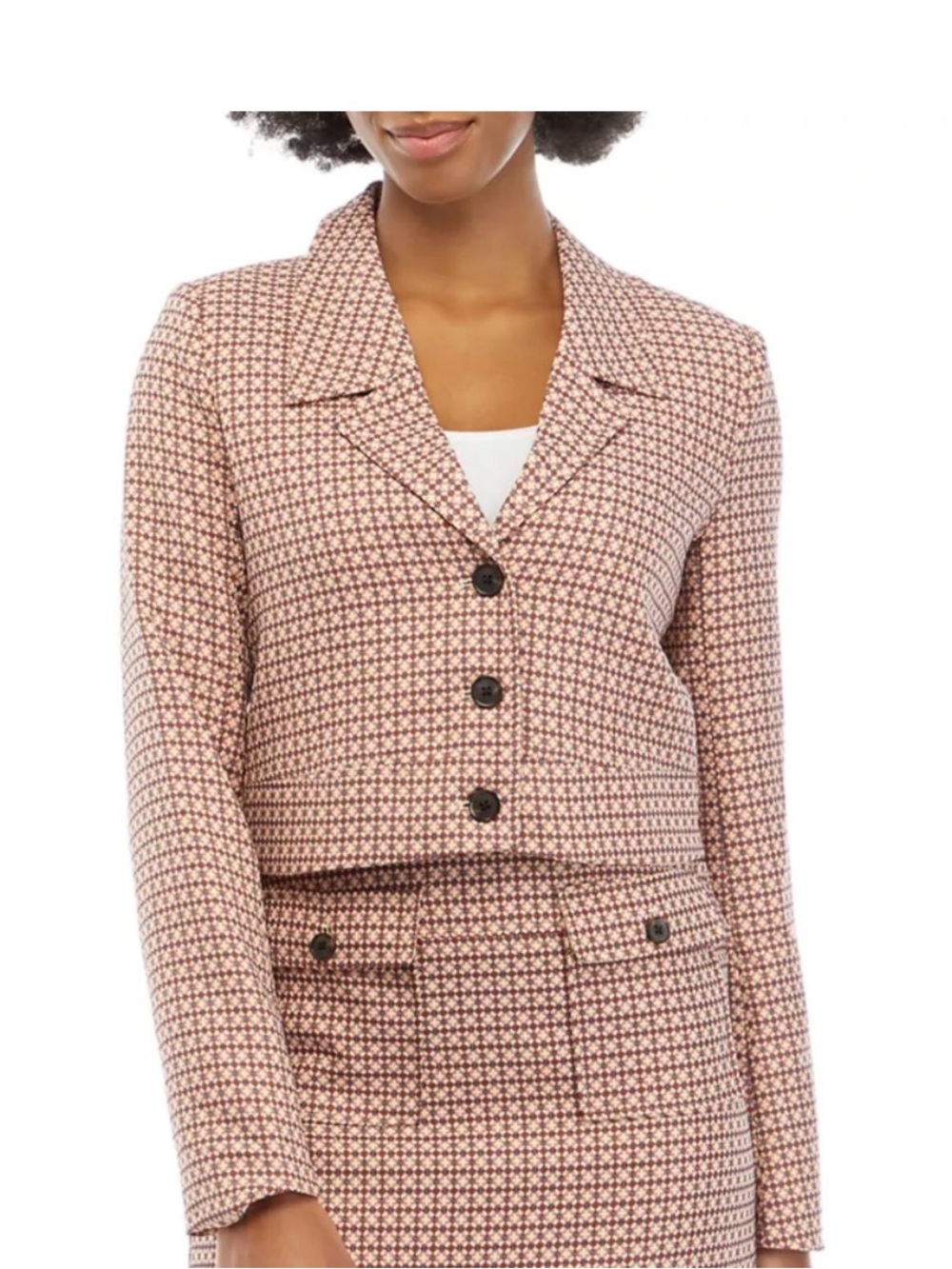 Lost + Wander Sara Blazer - Cropped Patterned Women's Blazer
